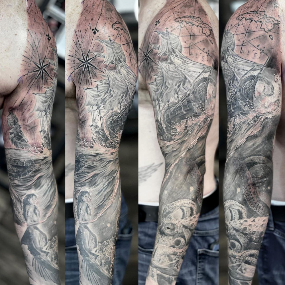 kraken-ship-treasure-and-siren-scene-tattoo-sleeve