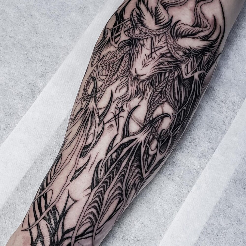 baphomet-arm-tattoo