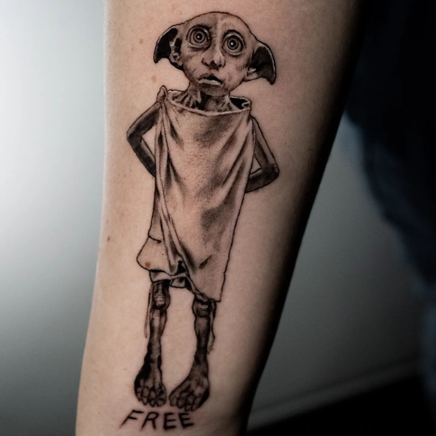 Free Dobby Tattoo from Harry Potter - Black Rose Tattoo Shop