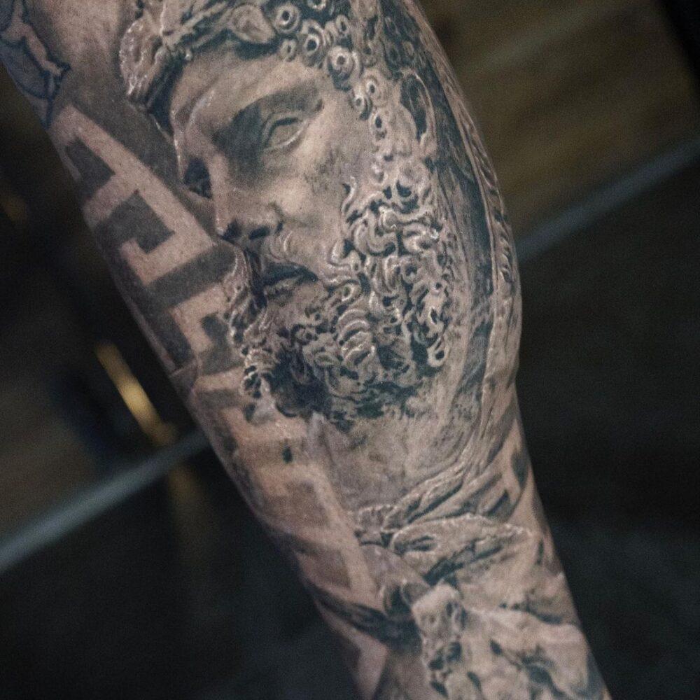 hercules-statue-tattoo