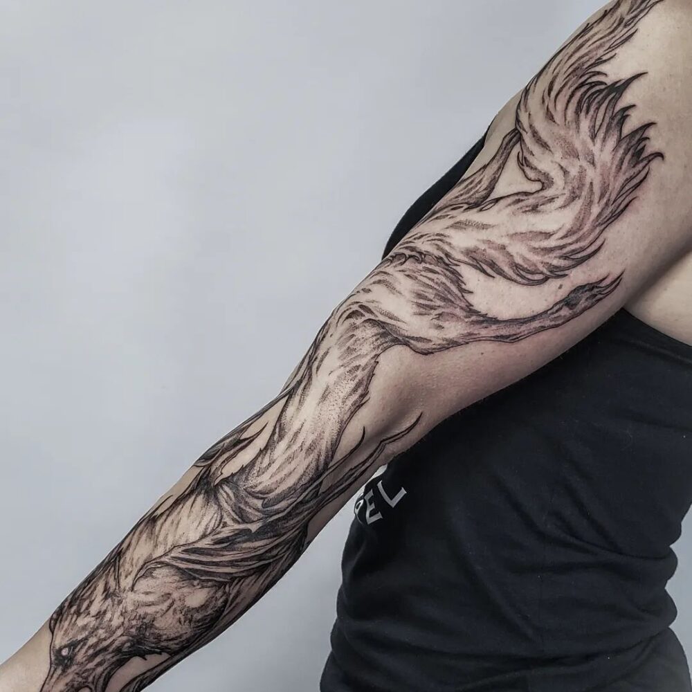 wolf-arm-sleeve-tattoo